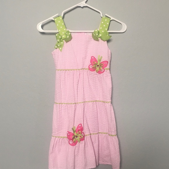 RARE EDITIONS Girls 6x Gingham Sundress - Picture 2 of 12